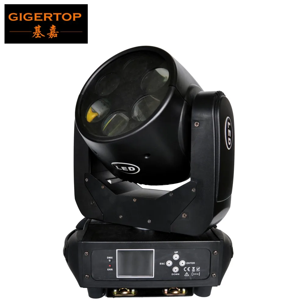 

Gigertop Professional Stage Lighting 6 PCS 25W high power White LED Super Beam Moving Head Light DMX 512 Control LCD Display