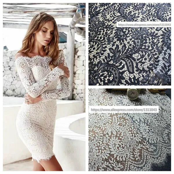 3 Metres Eyelash Lace Trim DIY Clothes Dress Wedding Curtain Fabric 25cm Width