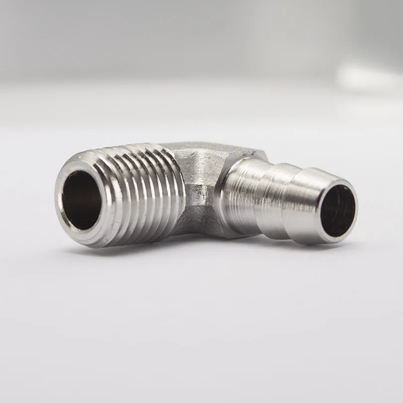 Штуцер LTWFITTING из нержавеющей стали с углом 90 градусов штуцер 316 зазубринами 3/8