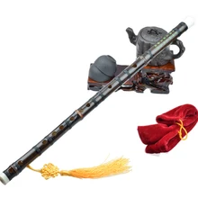 Черный бамбуковая флейта E D C Ключ профессиональный китайский традиционный ручной работы высокое качество духовой музыкальный инструмент подарок