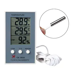 Ootdty ЖК-дисплей Цифровой термометр гигрометр крытый и открытый Температура Влажность измеритель тестер Термальность Imager термометр