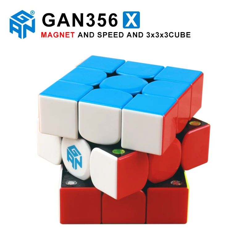 GAN356 X 3x3x3 Магнитный магический скоростной Куб Профессиональный Stickerless Gans 356X