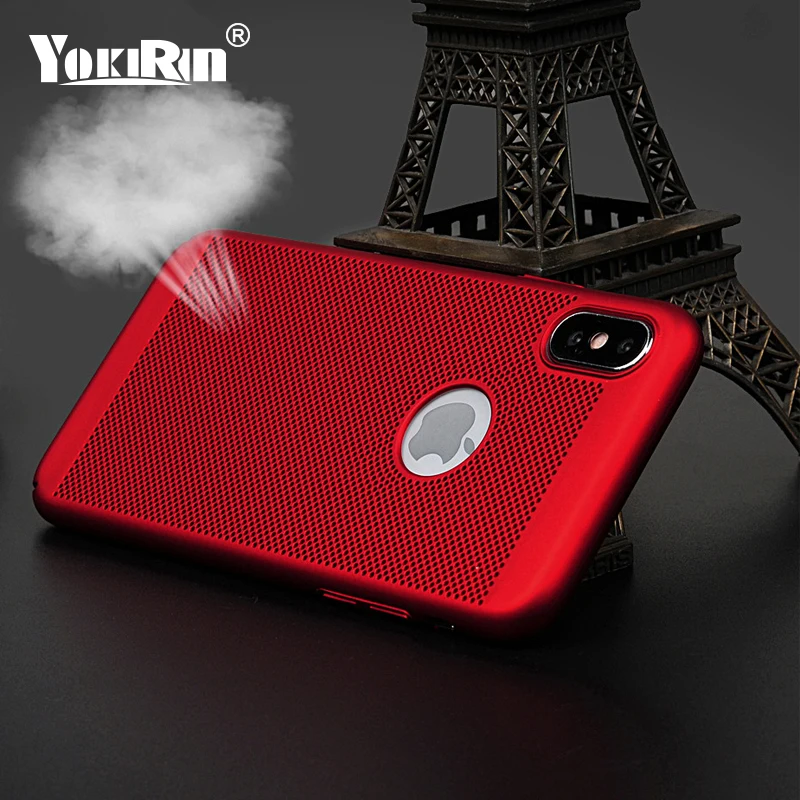 YOKIRIN телефона чехол для iPhone X 7 6 S Plus 5S SE Чехол роскошные открытые дышащие Жесткий PC