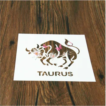 

1PC Classic Taurus Shaped Reusable Stencil Airbrush Painting Art DIY Home Decor Scrap booking Album Crafts