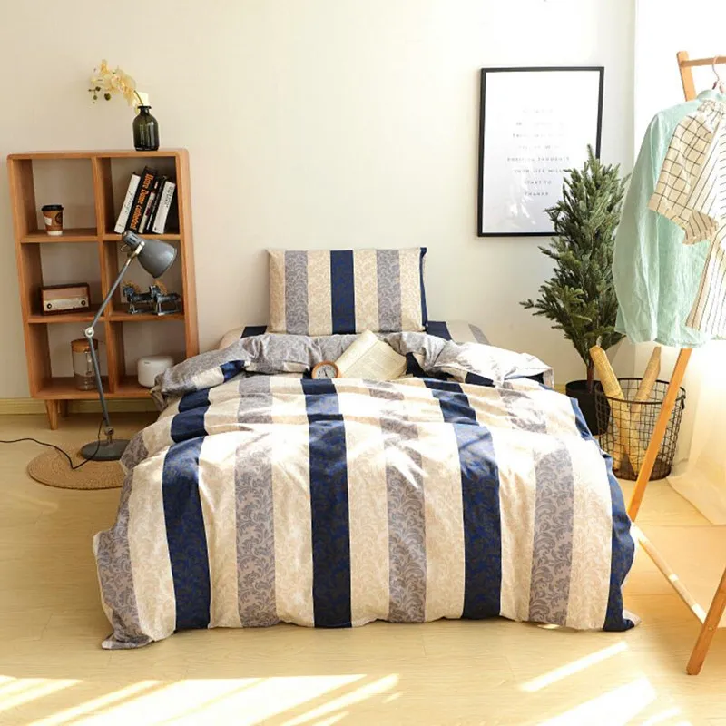 

Luxury Cotton Bedding Set For Student Single Bed Linens 3pcs/lot Bedding Sets Duvet Cover Sets XF5-6