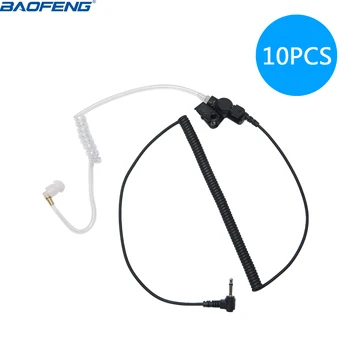 

10PCS ABBREE 3.5mm Audio Plug With Acoustic Tube Earpiece Listen/Receiver Only Headset For Motorola Walkie Talkie/Speaker Mic