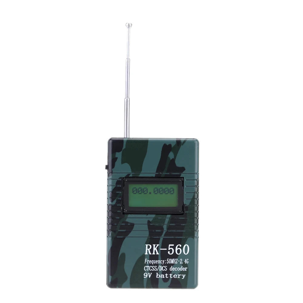 

Accurate RK560 50MHz-2.4GHz Portable Handheld Frequency Counter DCS CTCSS Radio Testing Frequency Meter Counter