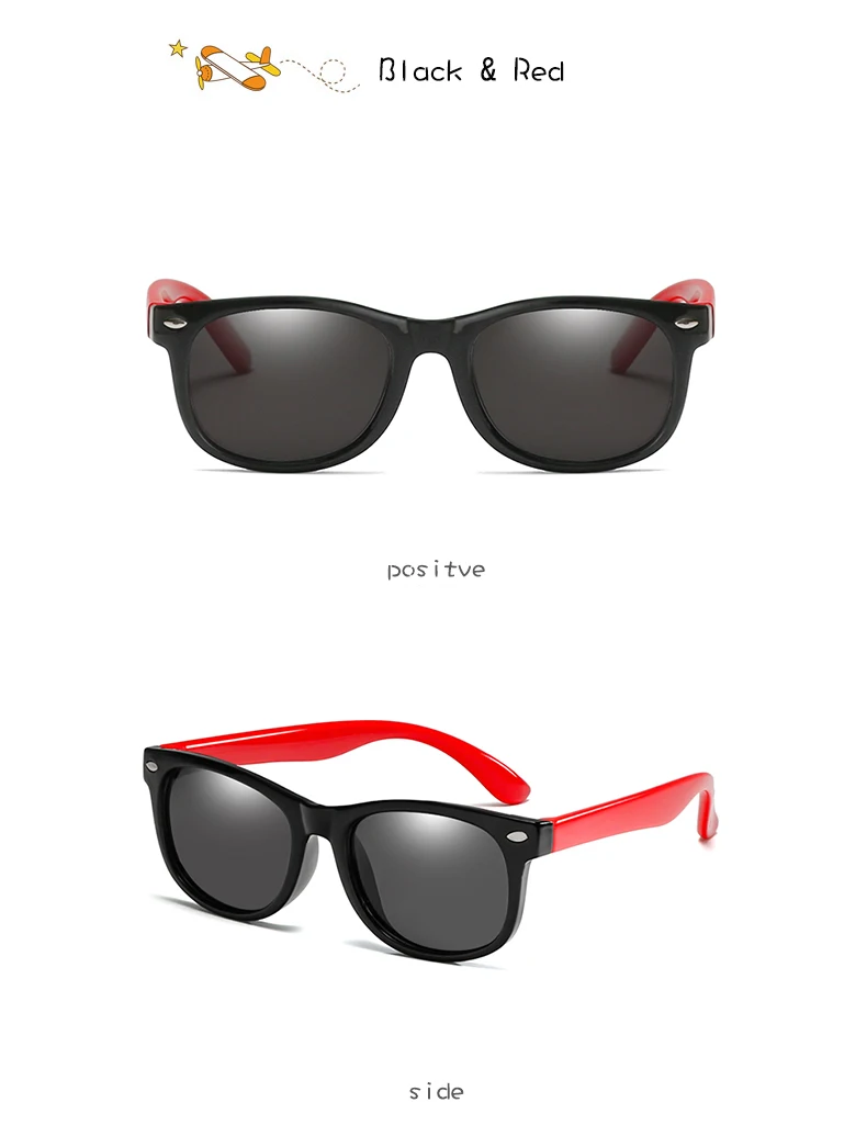 Детские солнцезащитные очки с ремешком, Детские поляризованные квадратные очки для девочек и мальчиков, силиконовые зеркальные очки TR90, подарок для ребенка, защитные очки UV400
