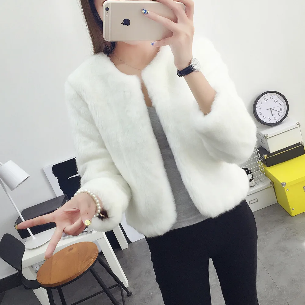 

Black Winter Bridal Wedding Bolero Wedding Wraps Shawls Warm Outerwear Faux Fur Jacket