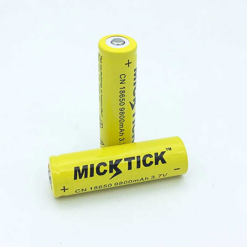 Billige 10 25 stücke 18650 Batterie 9800 mAh 3,7 V 18650 Akku Li Ion Lithium Bateria für LED Taschenlampe Lithium Batterie