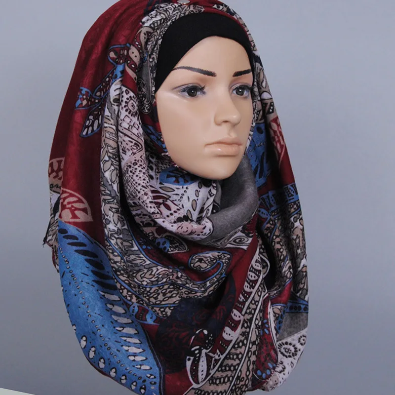 (12 pieces/lot) High quality viscose Women's printed floral shawls