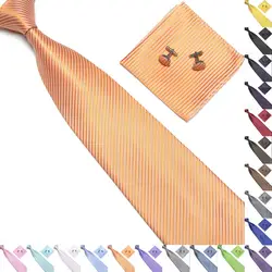 Свадебные платок розовый сплошной Галстуки для мужской костюм галстук мужской носовой платок аксессуары запонки шеи галстук набор 2018