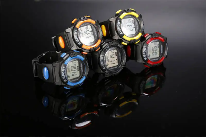 Водонепроницаемые Детские часы для мальчиков цифровой светодиодный Кварцевый Будильник Дата спортивные электронные кварцевые детские