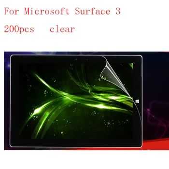 

Transparent Lcd Screen Protector Film for Microsoft Surface 3 explosion-proof membrane without retail packing 200pcs/lot