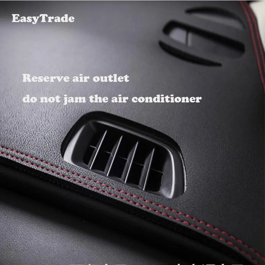 For Kia Rio 4 X-line Car dashboard Avoid light pad Leather Instrument platform desk cover Mats Carp