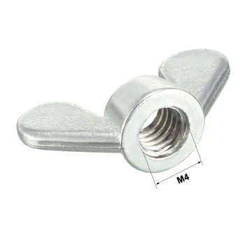 

Uxcell 10pcs Zinc Plated Wing Nuts M4 M5 M6 M8 M10 Butterfly Nut Fasteners Parts for indoor and outdoor