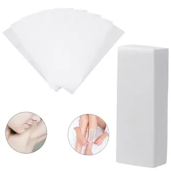 

1 Pack Hair Removal Depilatory wax paper Nonwoven Epilator 100 PCS Wax Strip Paper Roll Waxing 3JU20