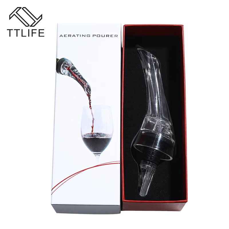 TTLIFE мини прозрачный акриловый дорожный красный аэраторный графин для вина, Портативный аэратор для вина, аксессуары для вина