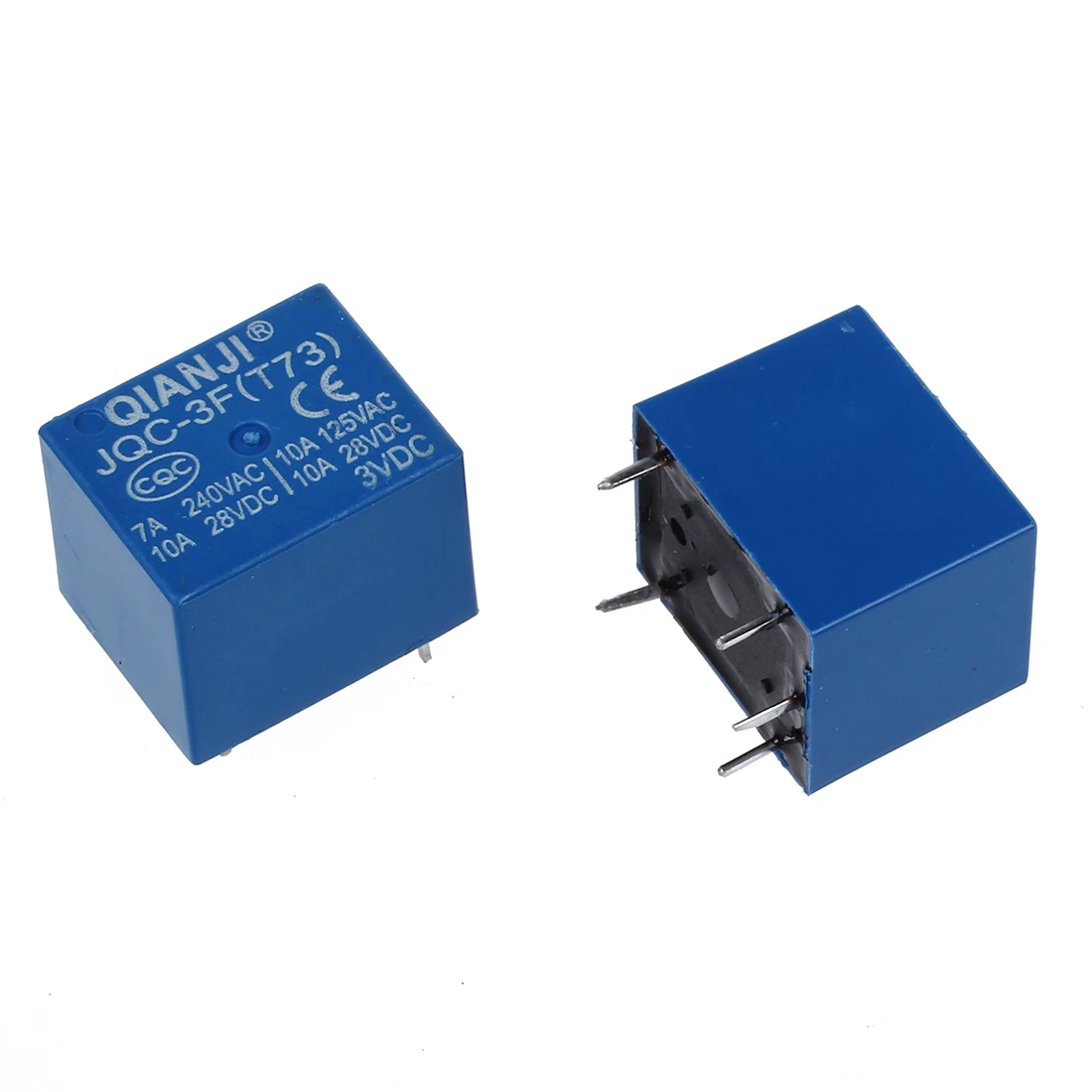 Оптовая продажа 10 x DC 3V Катушка 10A/125V AC 10A/28V 5 Pins SPST реле питания JQC 3F|Реле| |