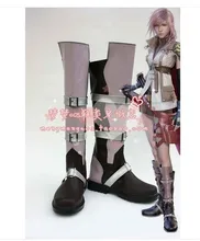 Final Fantasy XIII FF 13 Lightning Cosplay Shoes Boots For Costume Custom Made