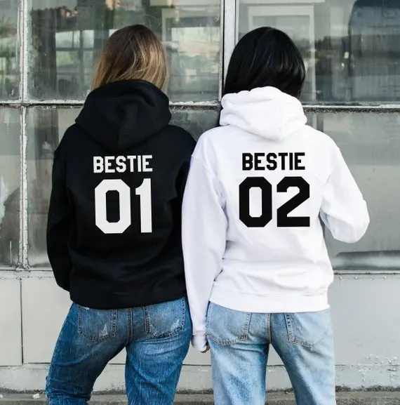 

Sugarbaby Bestie 01 Bestie 02 Hoodies Bff Gift Women Fashion Hoodie Best Friend Hoodies Bestie Gift High quality Tops