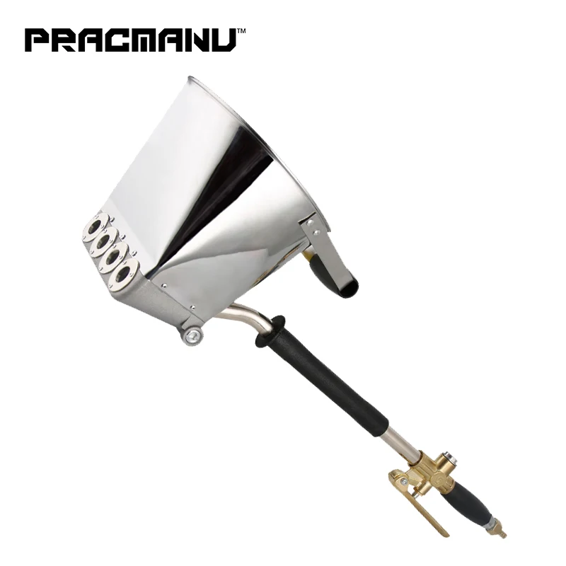 PRACMANU 4 5L mortar cement spray gun with hopper barrel wall sprayer