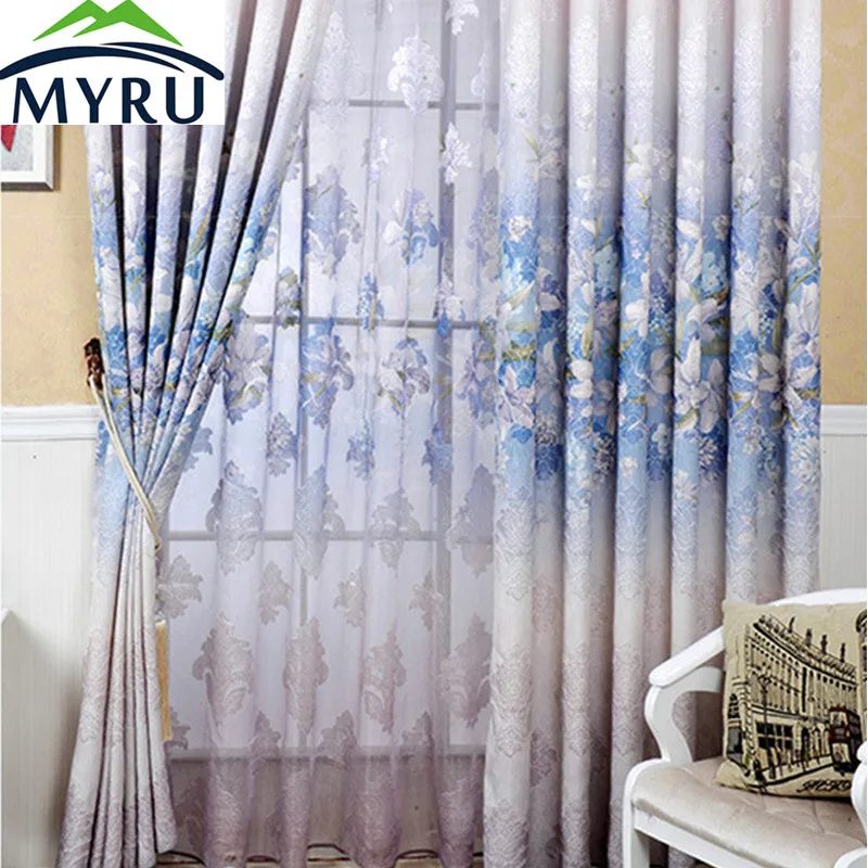 MYRU Hot Sale European Style Quality Luxury Curtains for BedRoom
