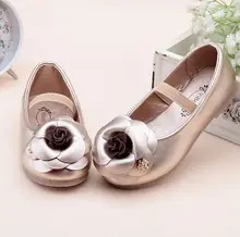 Kinder einzelnen schuhe frühjahr prinzessin kinder leder mode mädchen kinder party flache schuhe für mädchen infantis ninas