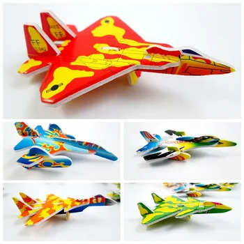 

Hot Mixed 10Pcs Paper Plane Fighter Military modelMiniature 3D Model Puzzles Jigsaw Puzzle Toys For Childern Kids DIY Craft