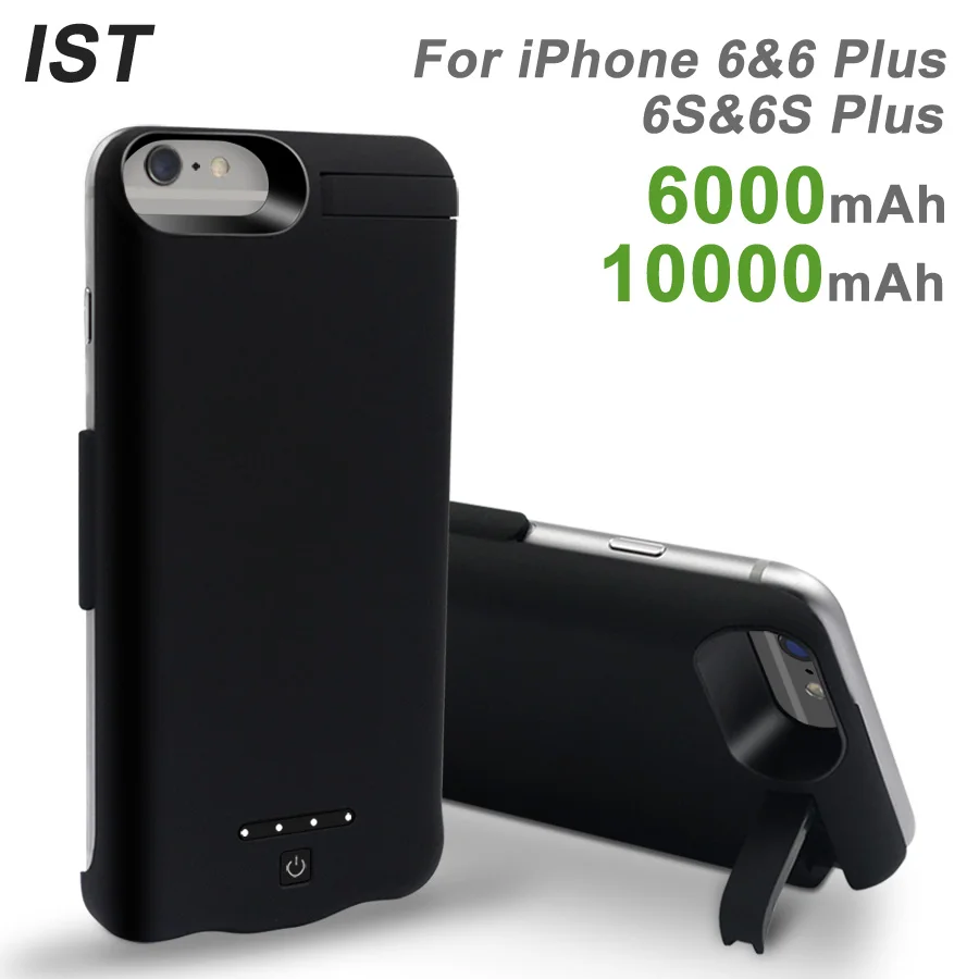 2017 IST 6000/ 10000mAh Battery Charger Case For iPhone 6 6s Plus
