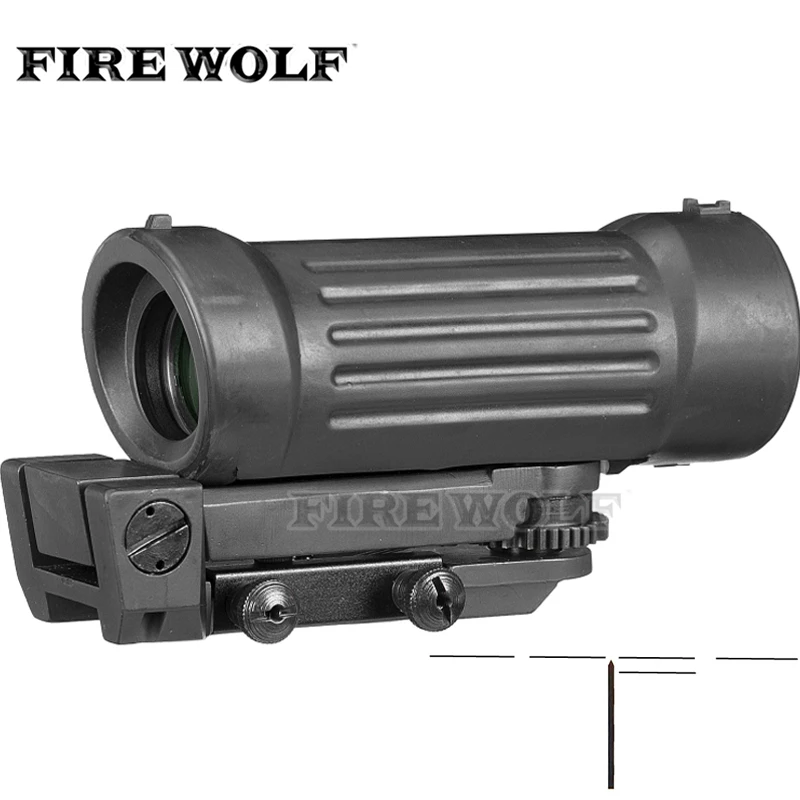 

Fire Wolf 4X45 4X Fiber Airsoft Rifle Scope Sight With 20mm Picatinny Rail For Hunting Riflescope