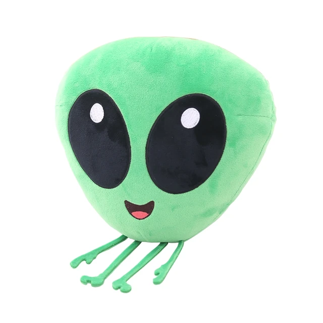 emoji emotion green ET plush toys stuffed Aliens cushion toys for boys