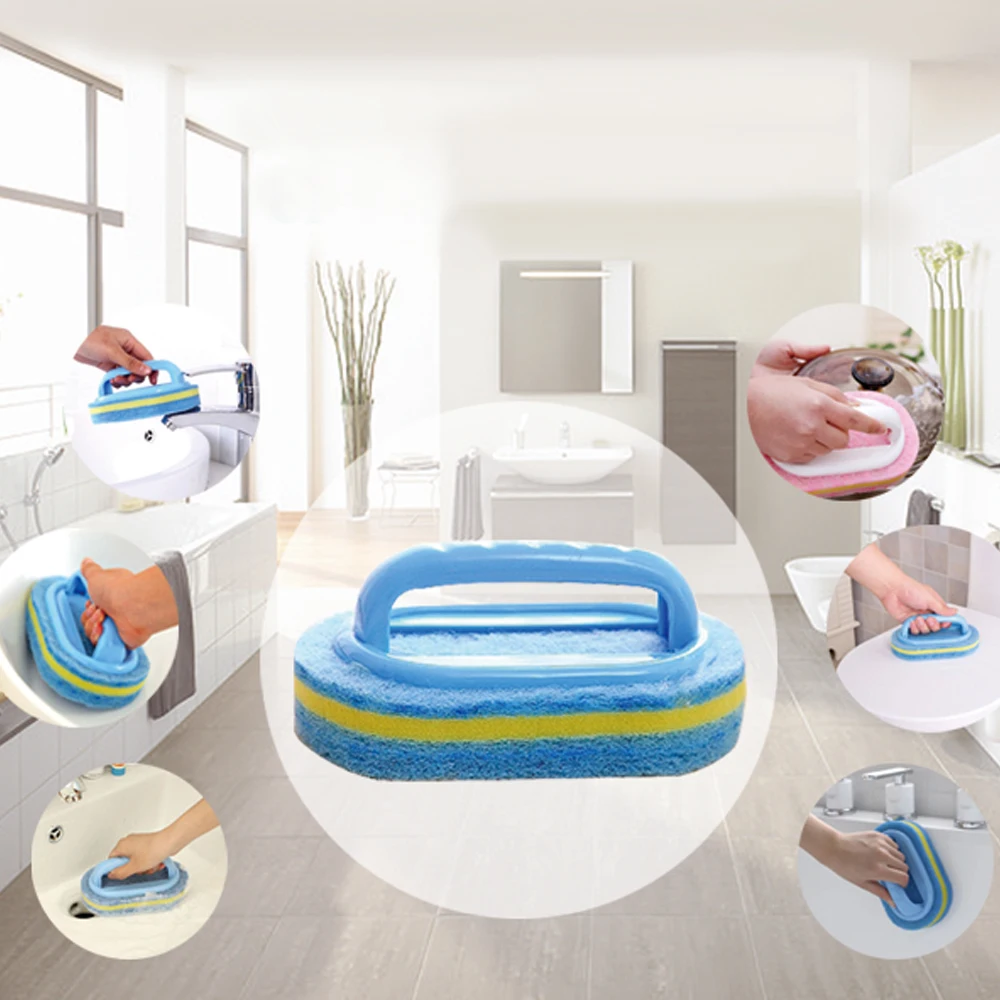 Scouring Pad Brush Cleaning Bath Brush Kitchen Floor Hard Surface