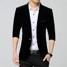 Весенне-осенний мужской блейзер, Модный повседневный костюм, тонкая Вельветовая одежда, костюмы для мужчин, куртки 1616-GZP