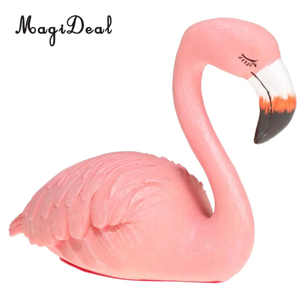 Chic Flamingo Ormament Figurines Sculpture Wedding Decor Home Decoration 8 Styles 8-15cm, Pink