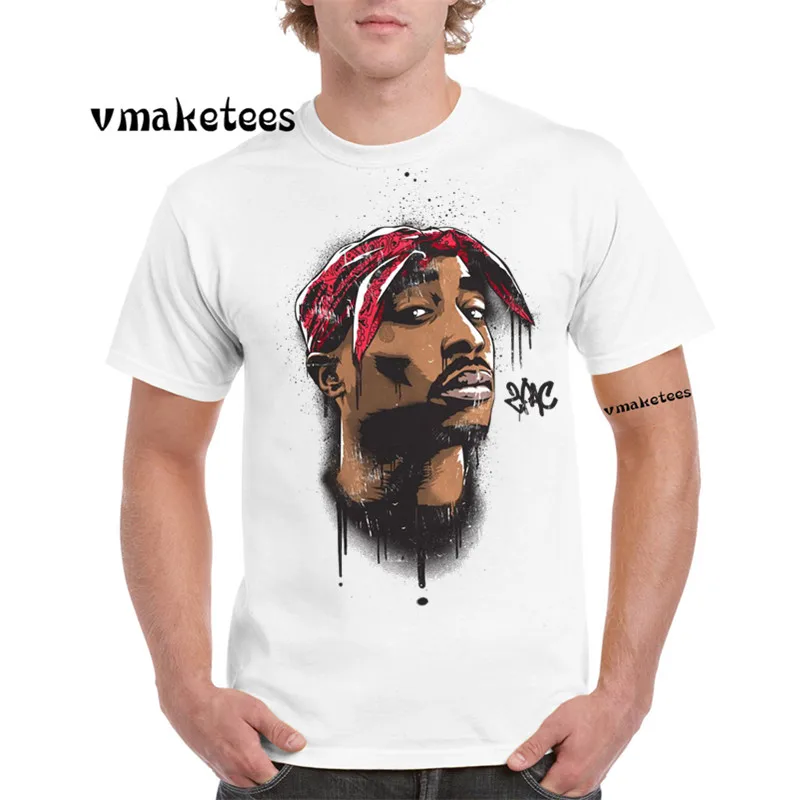 Tupac 2pac Рэппер Рэп хип хоп SWAG футболка с круглым вырезом и коротким рукавом летняя
