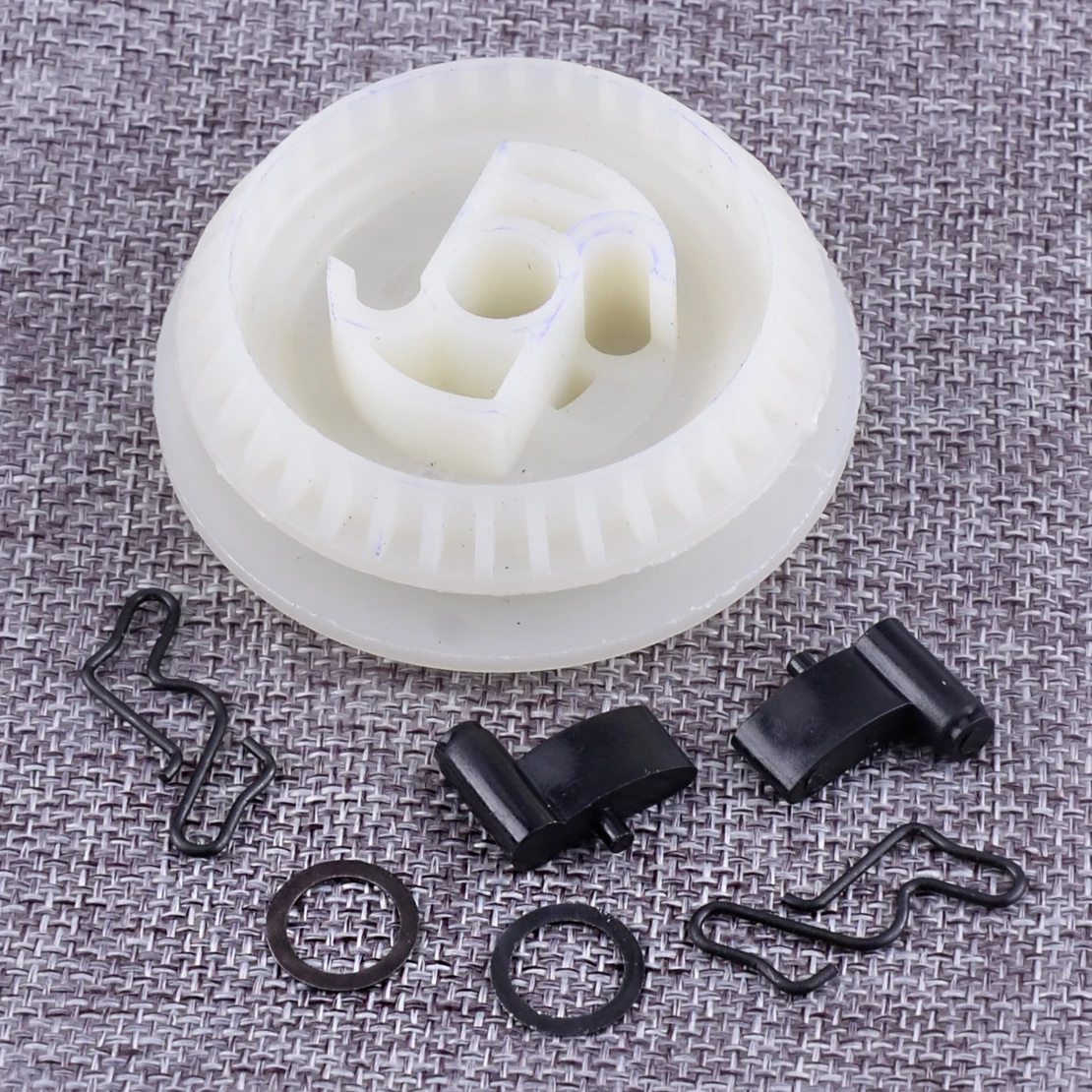 Haishine Recoil Starter Start Pulley Kit di Riparazione Molle per Husqvarna 137 142 235 236 240 530071966 530042095 Parti del Motore della Motosega