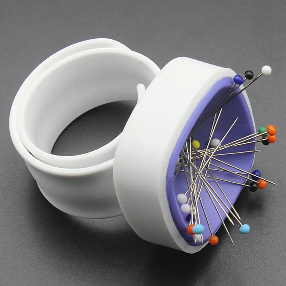Творческий DIY ручной инструмент для квилтинга цветной браслет всасывания Швейные наручные часы Магнитная игла вставка коробка для хранения
