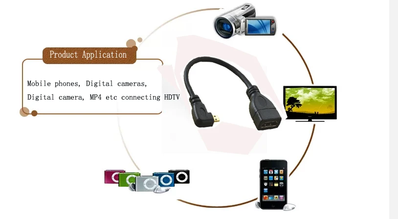 Кабель Micro HDMI Папа мама папа Мама камера MP4 мобильный телефон подключение HD ТВ