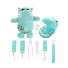 Doctor Toys Kids Pretend Plush Play Dentist Check Teeth Model Set Medical Kit Educational Role Play Simulation Learing Toys