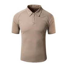 Мужская Летняя армейская тактическая футболка быстросохнущая рыболовная футболка для охоты на открытом воздухе спортивная походная рубашка мужская походная дышащая одежда