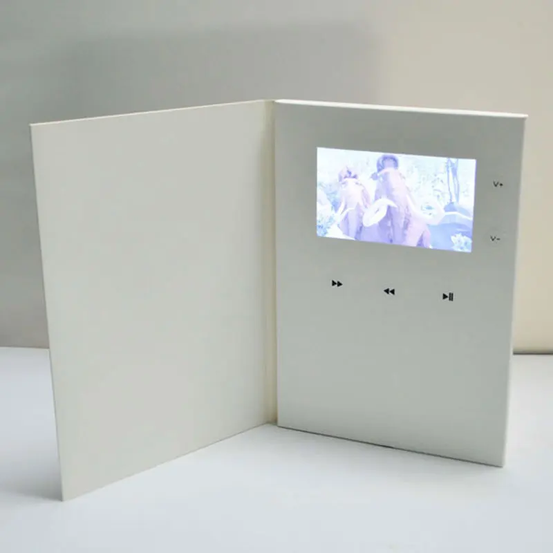 

2.8/4.3/5/7/10 inch Screen Video Digital Brochure Customized Printing Business and Christmas Wedding Invitations Greeting Card