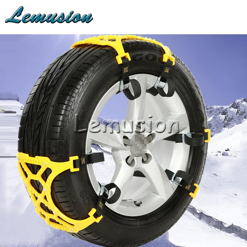 

6X Car Snow Tire Anti-skid Chains For Audi A3 A4 B6 B8 B7 B5 A6 C5 C6 Q5 A5 Q7 TT A1 S3 S4 S5 S6 S8 Accessories