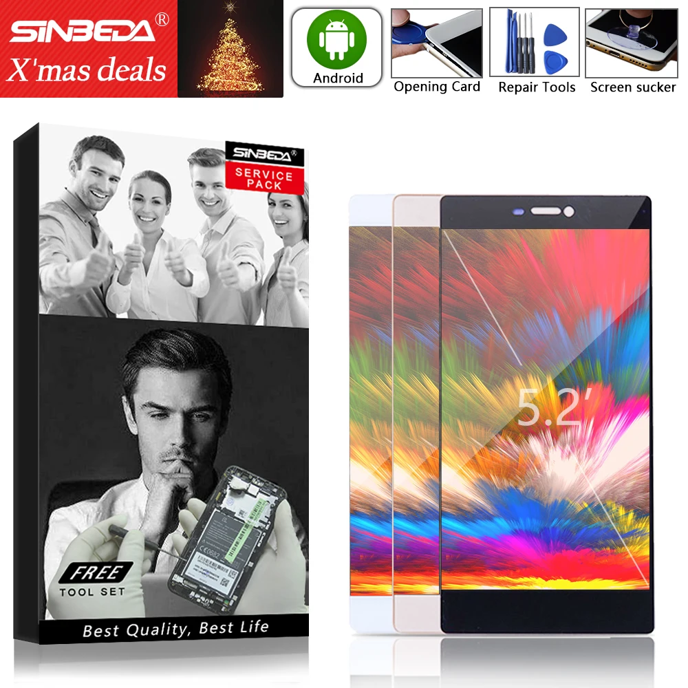 

5.2"Original For HUAWEI P8 LCD Display Touch Screen with Frame Replacement For HUAWEI P8 Display Screen GRA L09 gra-l09 gra-ul10