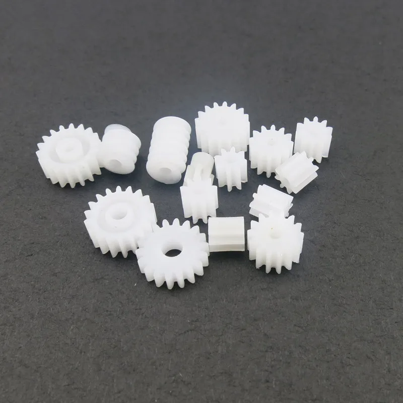 15 Standards Gears and Worms White Plastic DIY Gears Assemble Transmission Parts Russia