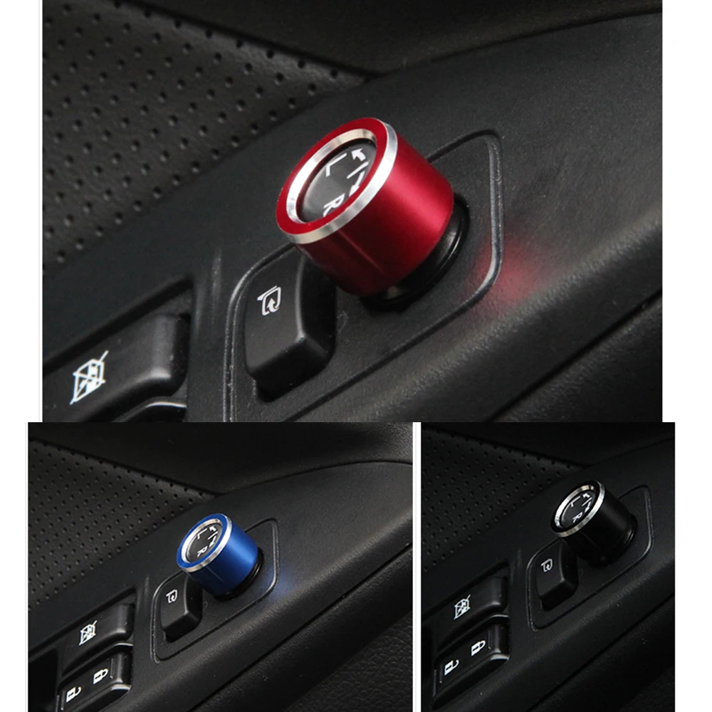 

Car Rearview mirror Adjustment Knob trim cover rotary Control Switch decoration rings for Subaru XV Forester Outback 2015-18 WRX