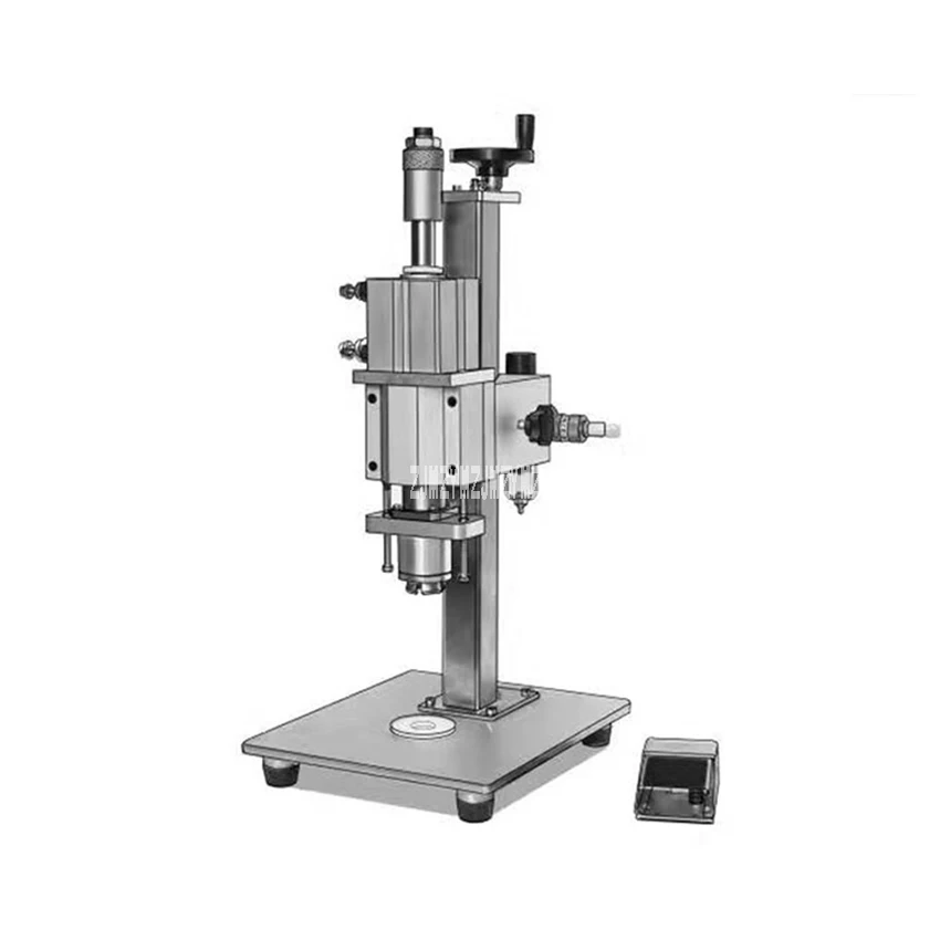 DFS15 пневматический флакон Кепки станок для закупорки бутылка Кепки в электромагнитной индукции флакон запайки M5L/мин 0,4 кПа 15/18/22 мм