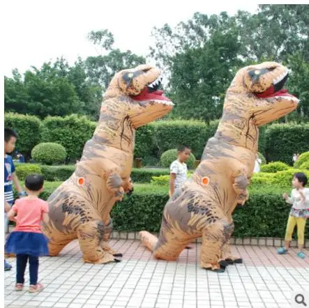 GONFLABLE Dinosaure T REX костюмы залить женщины Blowup Rex Dinosaur Хэллоуин Gonflable костюм de mascotte пати