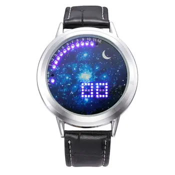 

NEW Moon Unisex Watch Women Men Wristwatch Sky Space Watch Little Star Watch