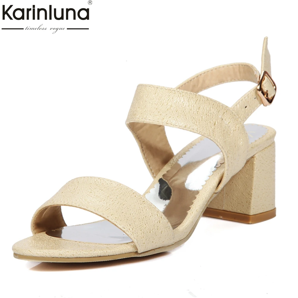 

2019 elegant office lady high heels Sandals Woman Summer Sandals Woman Shoes Women 2019 big Size 31-43